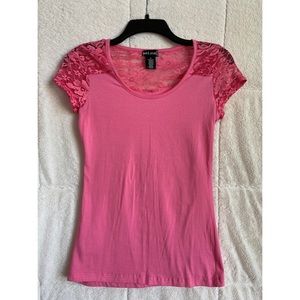 Pink Lacey Top